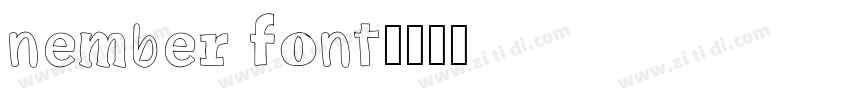 nember font字体转换
